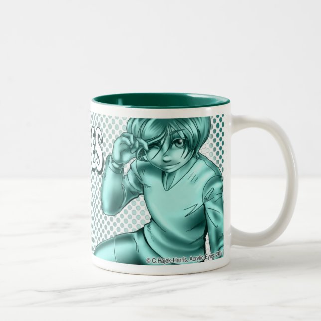 Omi, monochrome logo mug (Right)