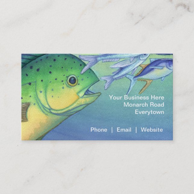 Omilu (Bluefin Trevally) Business Card (Front)