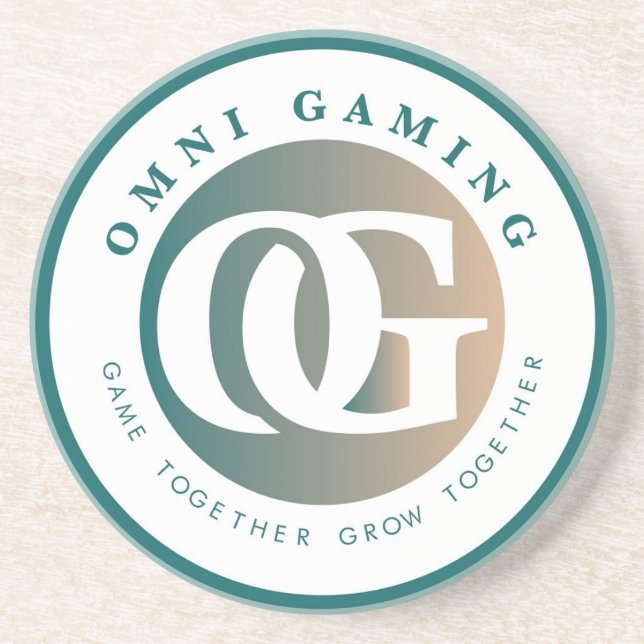 Omni Gaming Sandstone Coaster (Round) (Front)