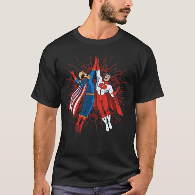 Omni Man and Homelander Classic T-Shirt (Front)