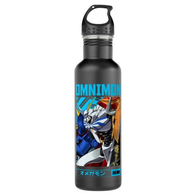 Omnimon = Digimon = Anime Otaku Design  710 Ml Water Bottle (Front)