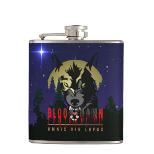 Omnis vir Lupus Vinyl Wrapped Flask