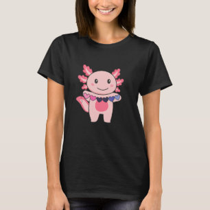 Omnisexual Flag Gay Gender Pride Lgbtq Axolotl T-Shirt