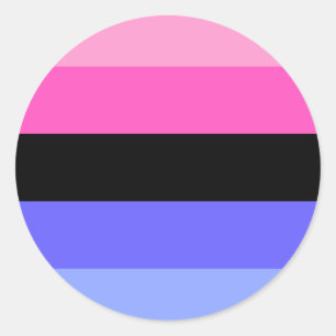Omnisexual Pride Flag Classic Round Sticker