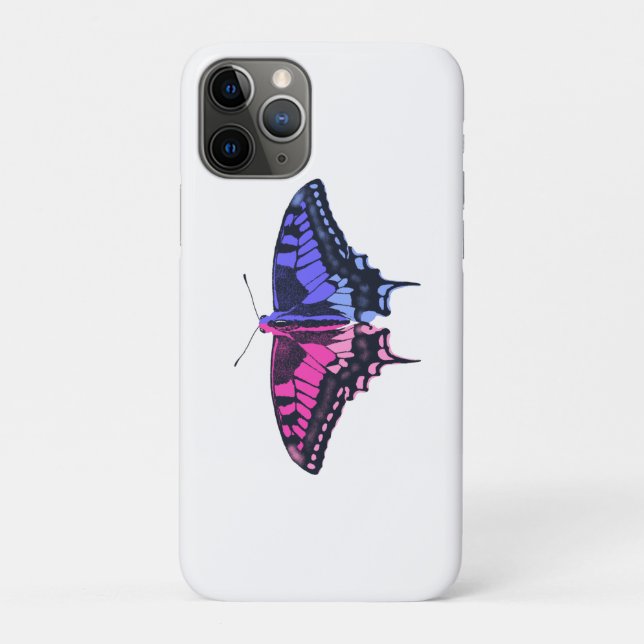 Omnisexual Pride Flag Swallowtail Butterfly Case-Mate iPhone Case (Back)