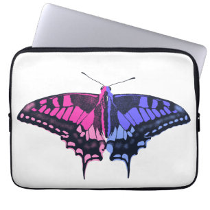 Omnisexual Pride Flag Swallowtail Butterfly Laptop Sleeve