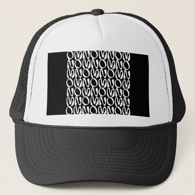 OMNOMNOMNOM 2 Black Trucker Hat (Front)