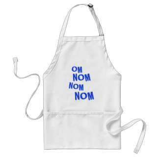 omnomnomnom_blue standard apron