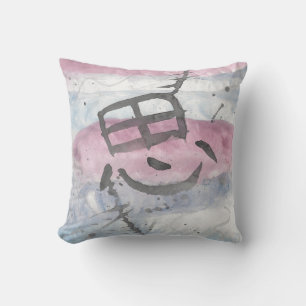 Omo (Thought) Kanji Throw Pillow
