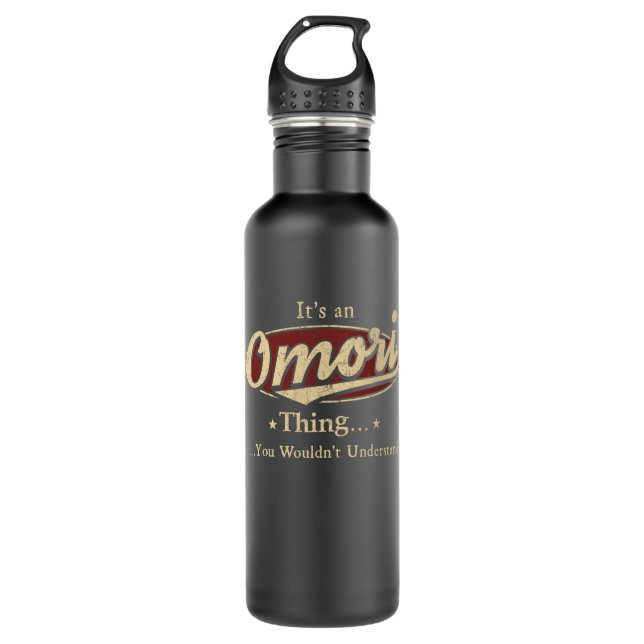 Omori Nom Bouteille d'eau cadeau (Devant)