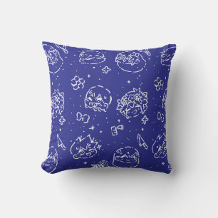 omori pattern throw pillow
