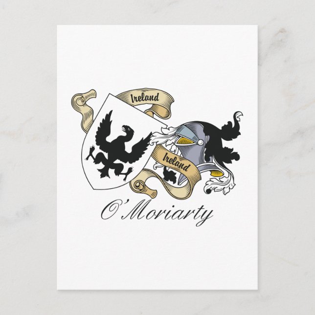 O'Moriarty Family Crest Postcard (Front)