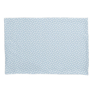 Omphalodes Blue Watercolor Dots  Pillow Case