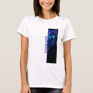 Omrani Fille Lumineuse - T-Shirt D'Art Lumineux
