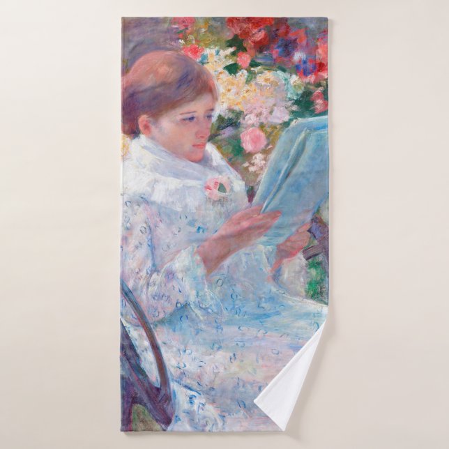 On a Balcony, Mary Cassatt Bath Towel (Bath Towel)