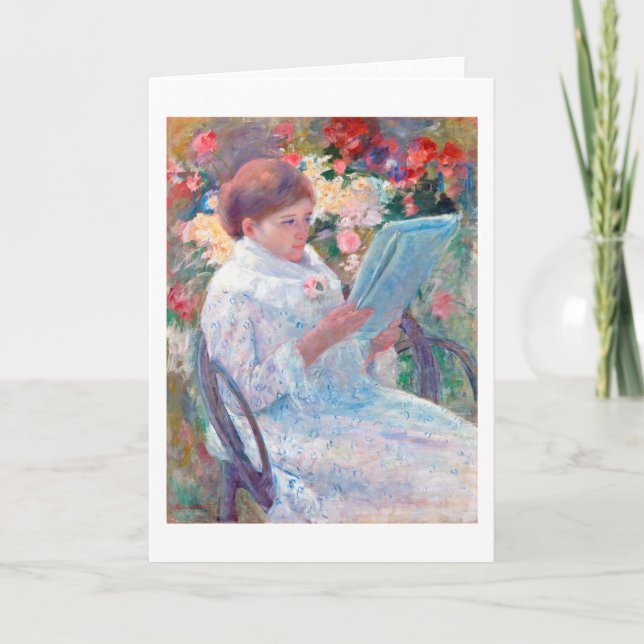 On a Balcony, Mary Cassatt Card (Front)