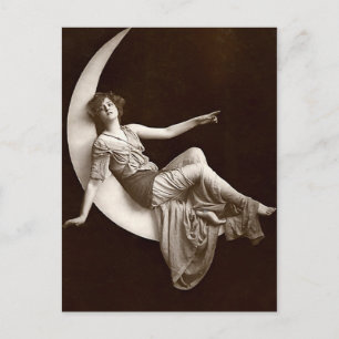 On a Crescent Moon Postcard