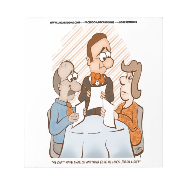 On A Diet Notepad (Front)