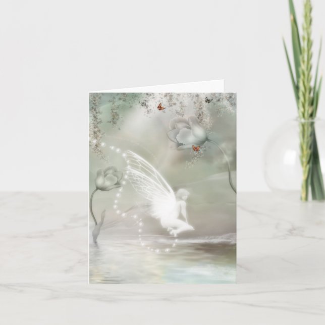 On a Grey Morning Blank Card (Front)