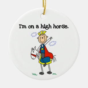 On a High Horse Ceramic Ornament