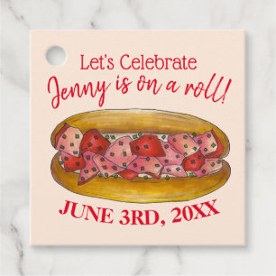 On a Lobster Roll Congratulations Maine Sandwich Favour Tags