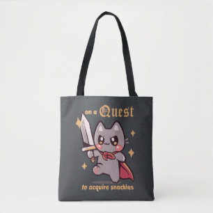 On a Quest to acquire snackies Tote Bag