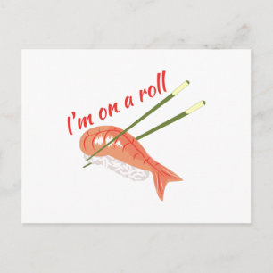 On A Roll Postcard