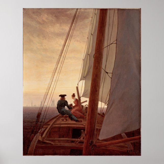 On a Sailing Ship Poster (Front)