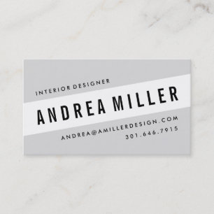 On A Slant Bold Graphic Business Card