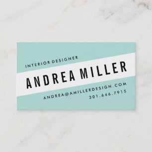 On A Slant Bold Graphic Business Card