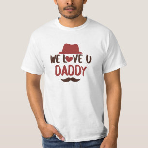 On aime papa T-Shirt drôle design