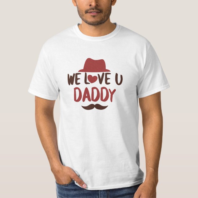 On aime papa T-Shirt drôle design (Devant)