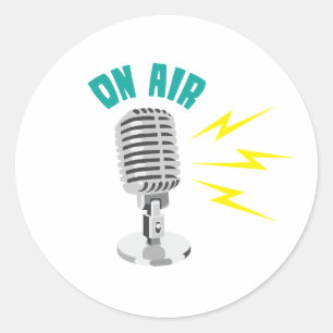On Air Classic Round Sticker