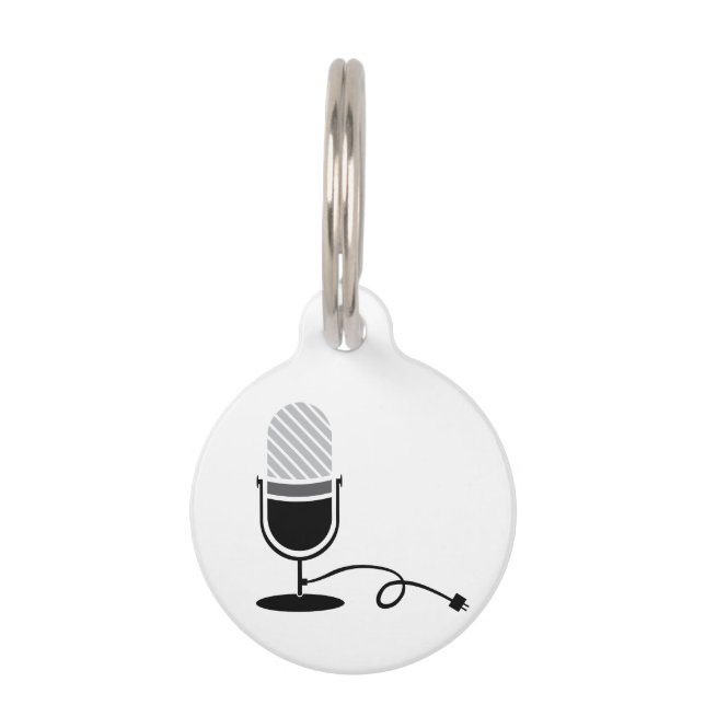 On Air Microphone Pet Tag (Front)