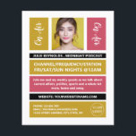 On Air - Podcaster Photo - Retro Podcast Flyer<br><div class="desc">On Air - Podcaster Photo - Retro Podcast Advertising Flyer by The Business Card Store.</div>