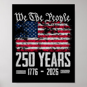 (on back) 250 years american 250th anniversary us  poster
