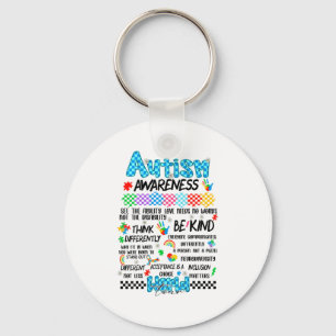 (on Back) Autism Awareness World Tour Love Needs N Keychain