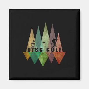On Back Cool Stylized Geometric Design Disc Golf Magnet