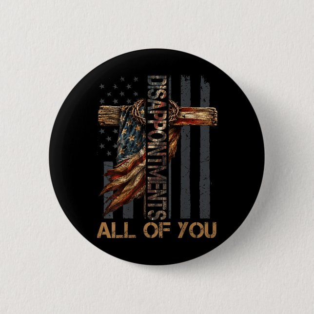 On Back Disappointments Of Jesus Christian Humour 2 Inch Round Button (Front)