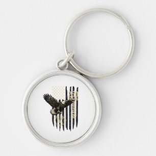 On Back Eagle and Flag 250 Years 1776-2026 250th B Keychain