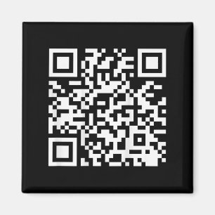 (on Back) Funny Qr Do I Look Like I Give A Fck Cod Magnet