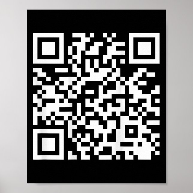 (on Back) Funny Qr Do I Look Like I Give A Fck Cod Poster (Front)