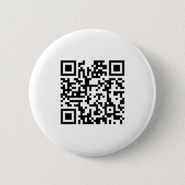 (on Back) Funny Qr Fck You Code Middle Finger Sayi 2 Inch Round Button (Front)