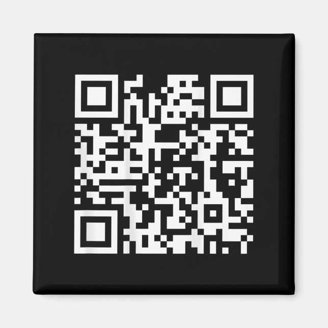 (on Back) Funny Qr Fck You Code Middle Finger Sayi Magnet (Front)