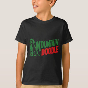 (on back) mountain doodle dog lovers retro outdoor T-Shirt