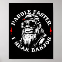 (on back) paddle faster hear banjos funny monkey