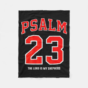 (on Back) Psalm 23 The Lord Is My Shepherd Fleece Blanket