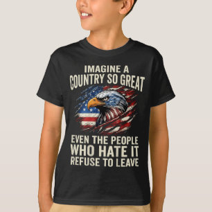 ON Back Retro Imagine A Country Great Even The T-Shirt