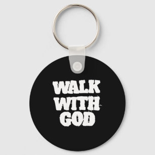 On Back Walk With Jesus God Christian Men Women Sa Keychain