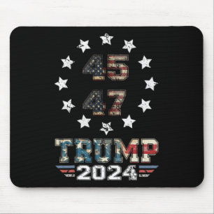 (on Back) Western Trump Cowboy You Missed Again Mouse Pad